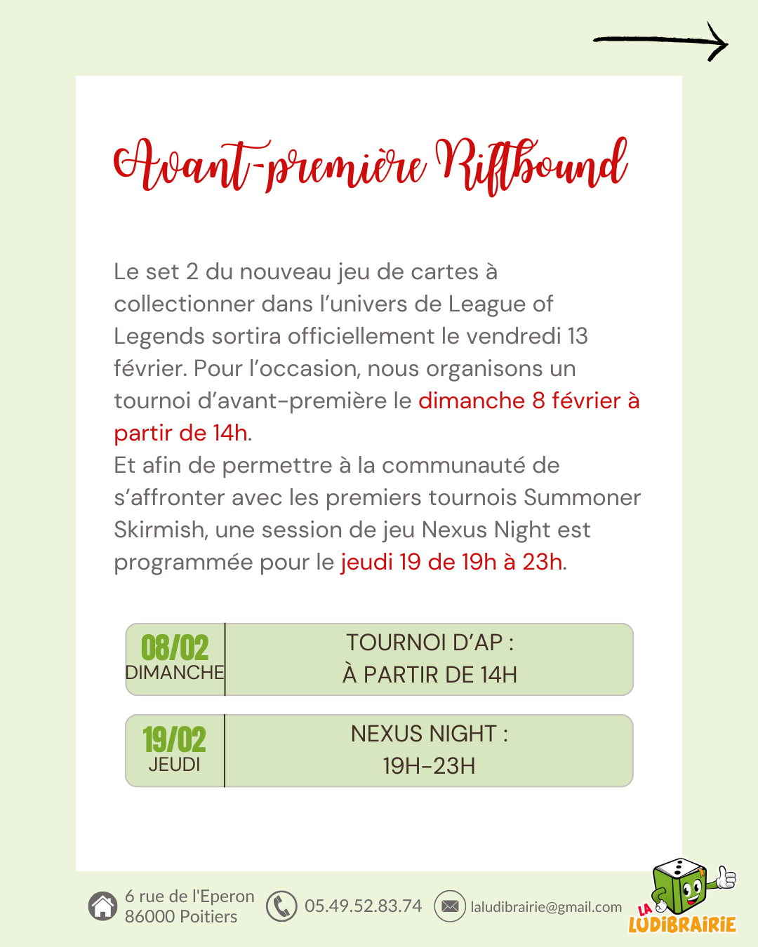 Planning d'animations f&eacute;vrier 2026