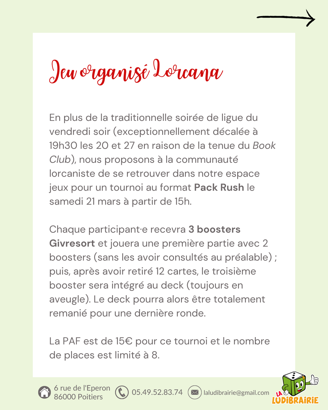 Planning d'animations mars 2026